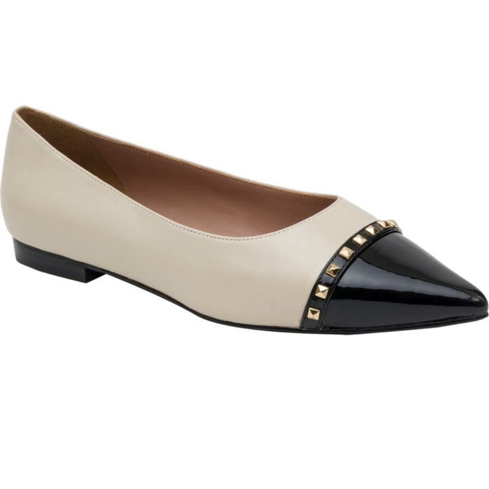 Linea Paolo Niche Pointed Toe Studded Flats